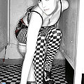 blonde schoolgirl strips down in public toilet