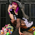 Spooky Cute Gothic Witch Babe Undressed